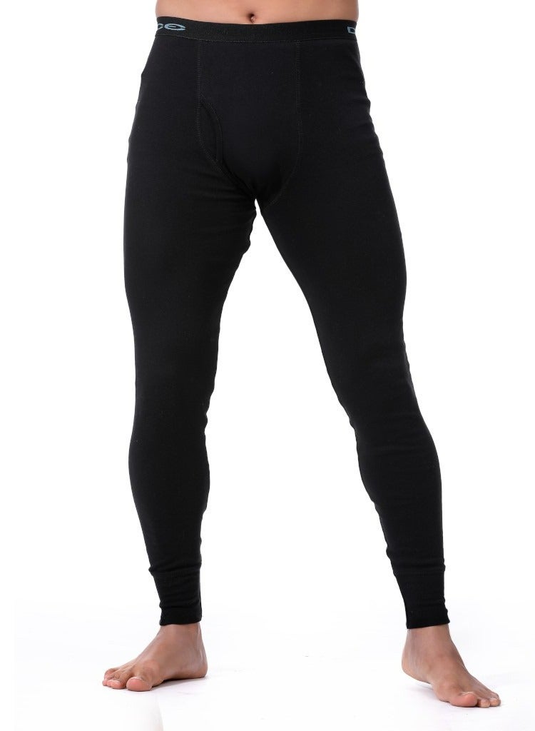 Dice Thermal Cotton Pants for Men - Black - Image 1